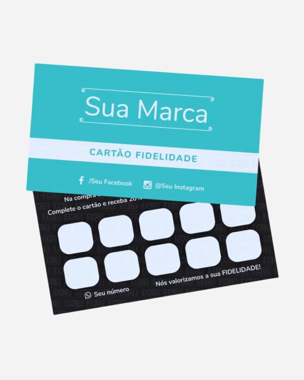 1.000 Cartões Fidelidade impressão frente e verso - Imagem 2