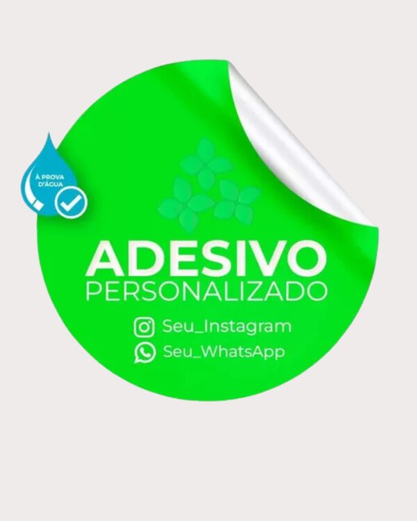 Adesivo Brilho 5x5cm cartela 240 unidades - Imagem 5