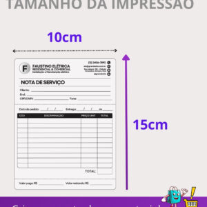 20 Blocos Talões 10x15cm (100 folhas por bloco)